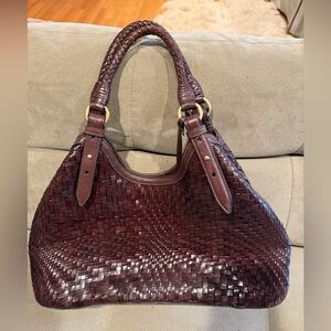 Cole Haan Genevieve Woven Leather Shoulder Bag